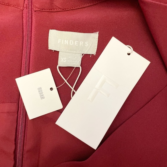 Finders Keepers The Message Mini Dress in Wine Combo - Picture 11 of 11